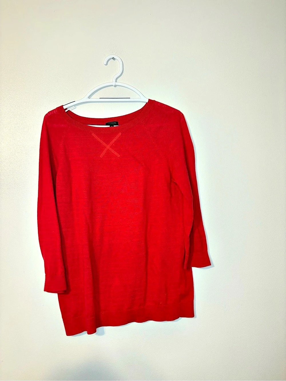 Talbots Long Sleeve Top in Red Medium Like New